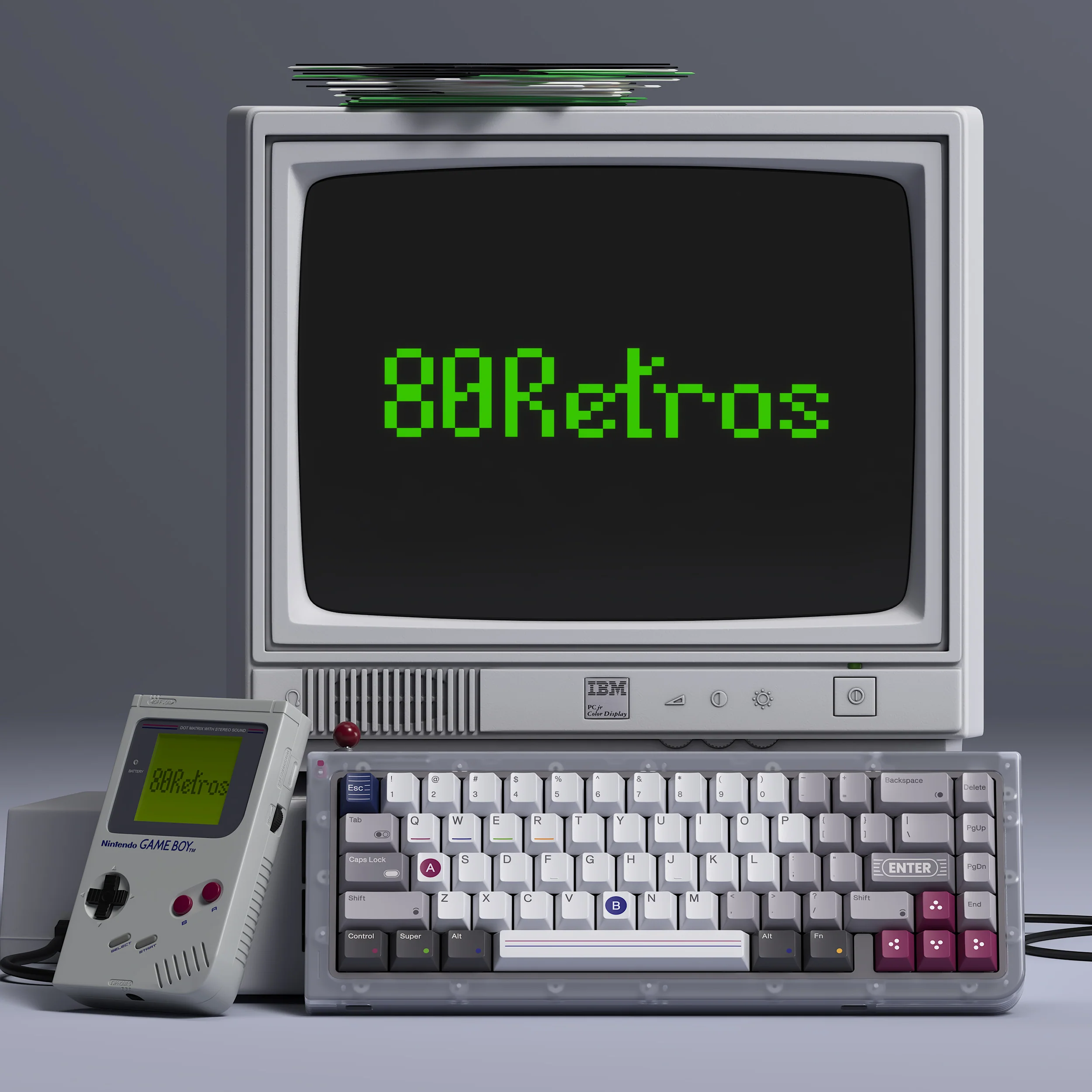 80Retros GAME1989 65 PC DIY Kit - Image 7