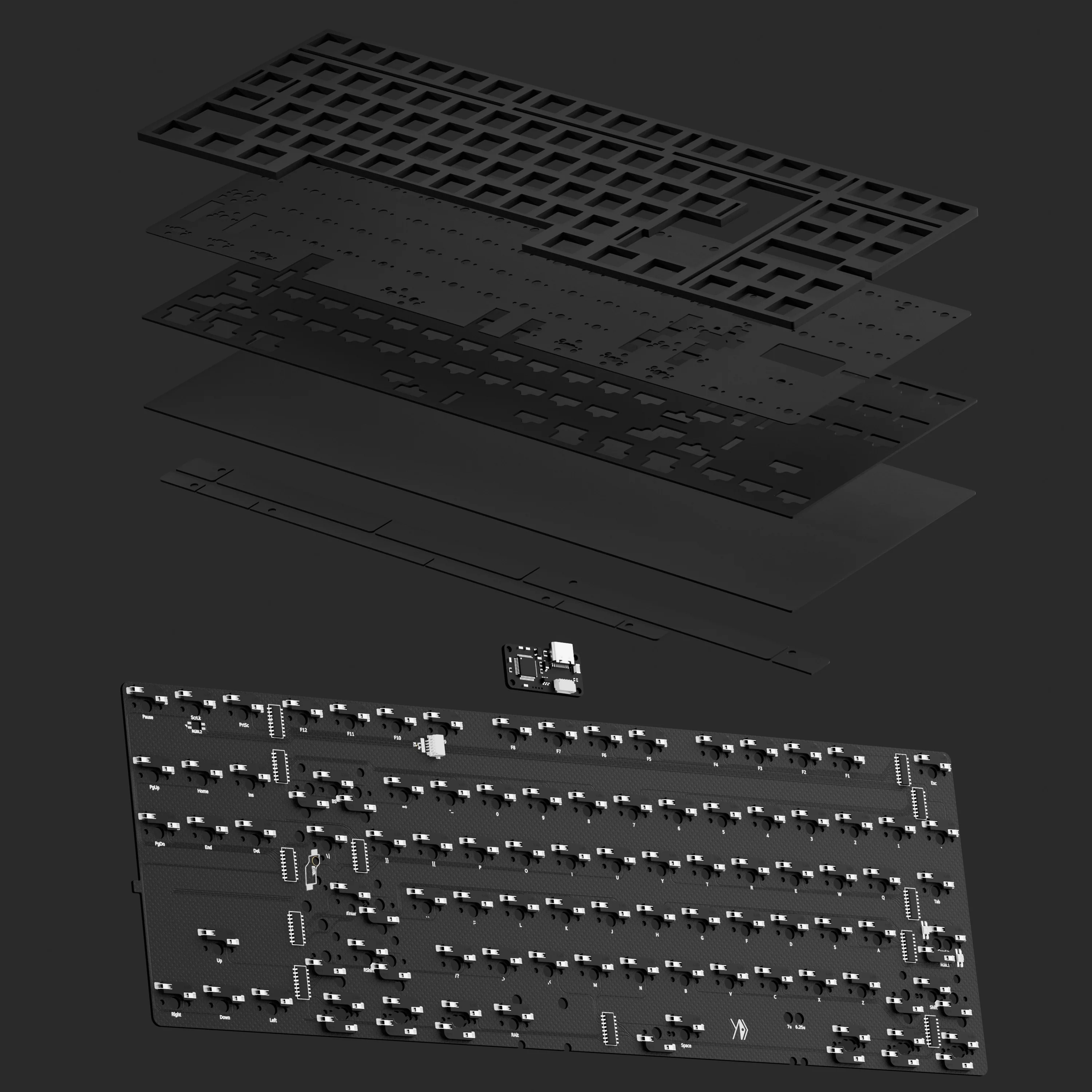 KBD8X MKIII PCB+Foam KIT