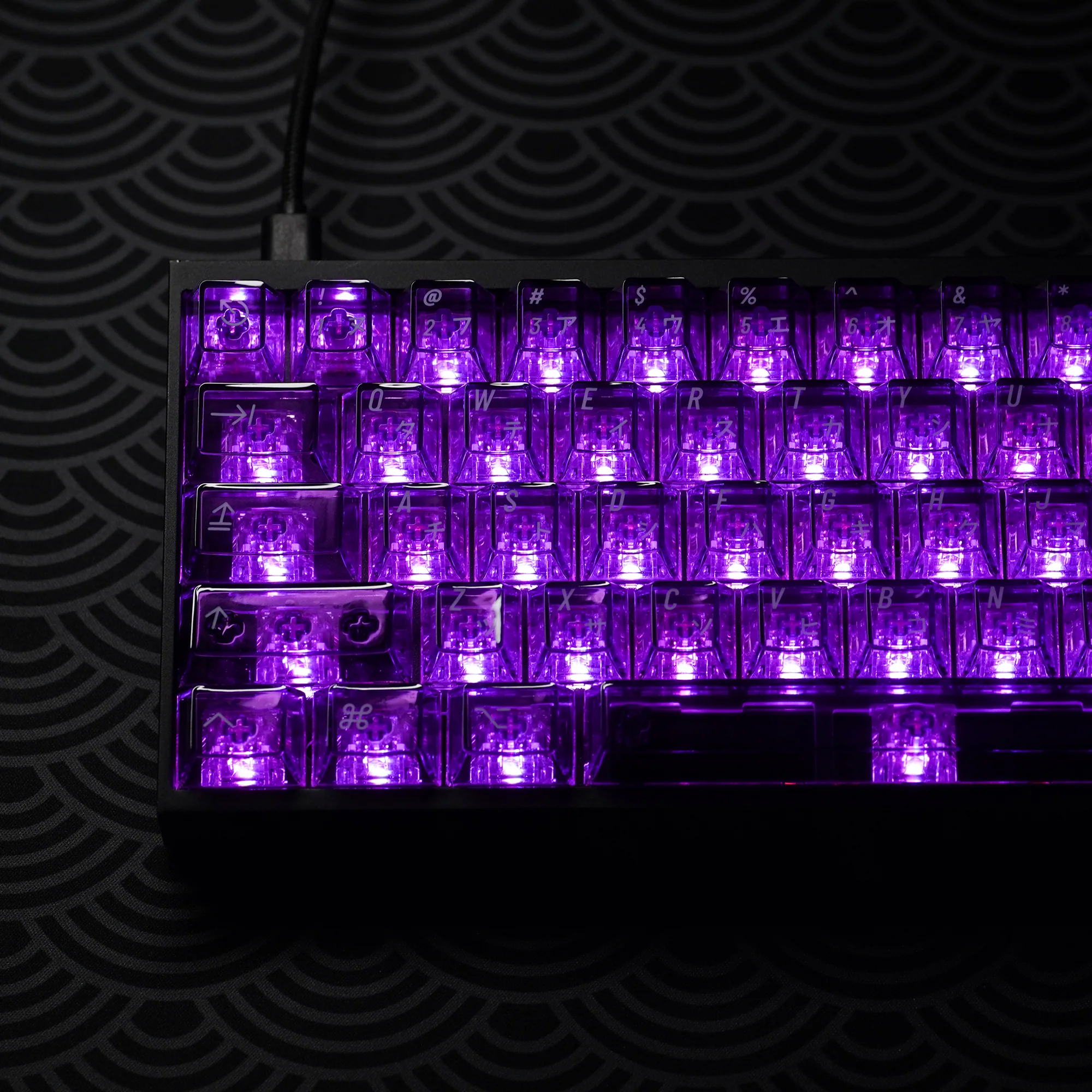 Clear 2048 Purple Keycaps Set - Image 10