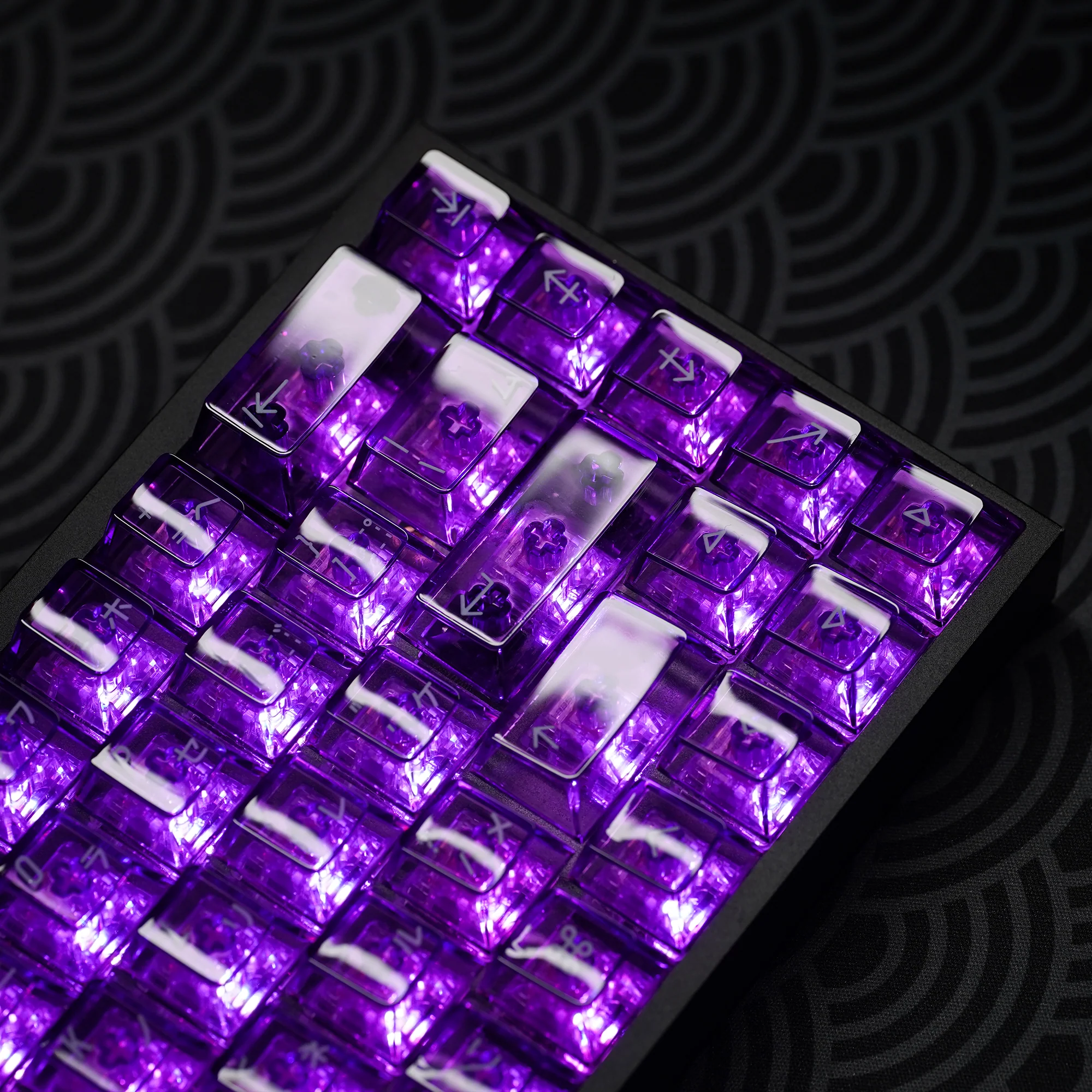 Clear 2048 Purple Keycaps Set - Image 11