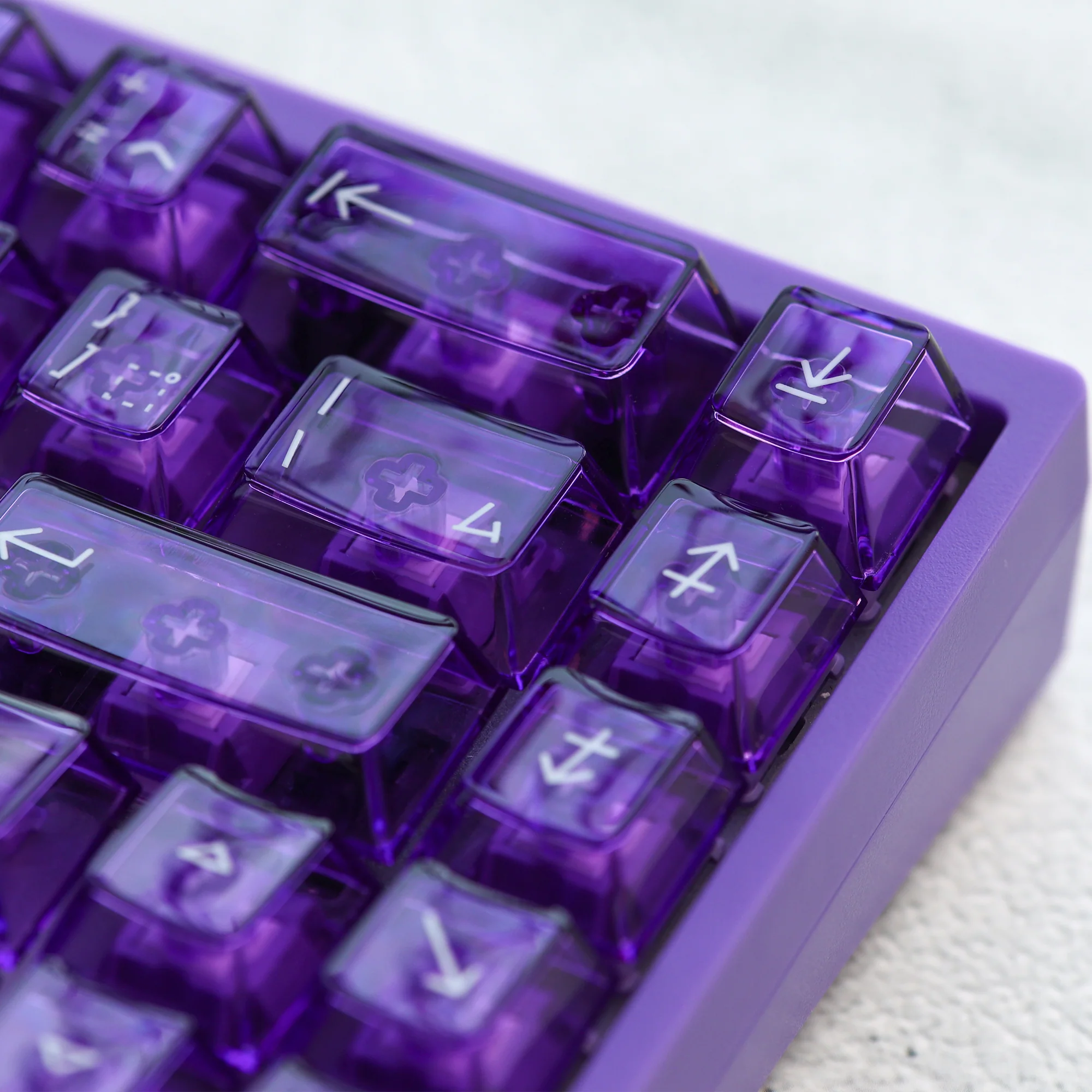 Clear 2048 Purple Keycaps Set - Image 15