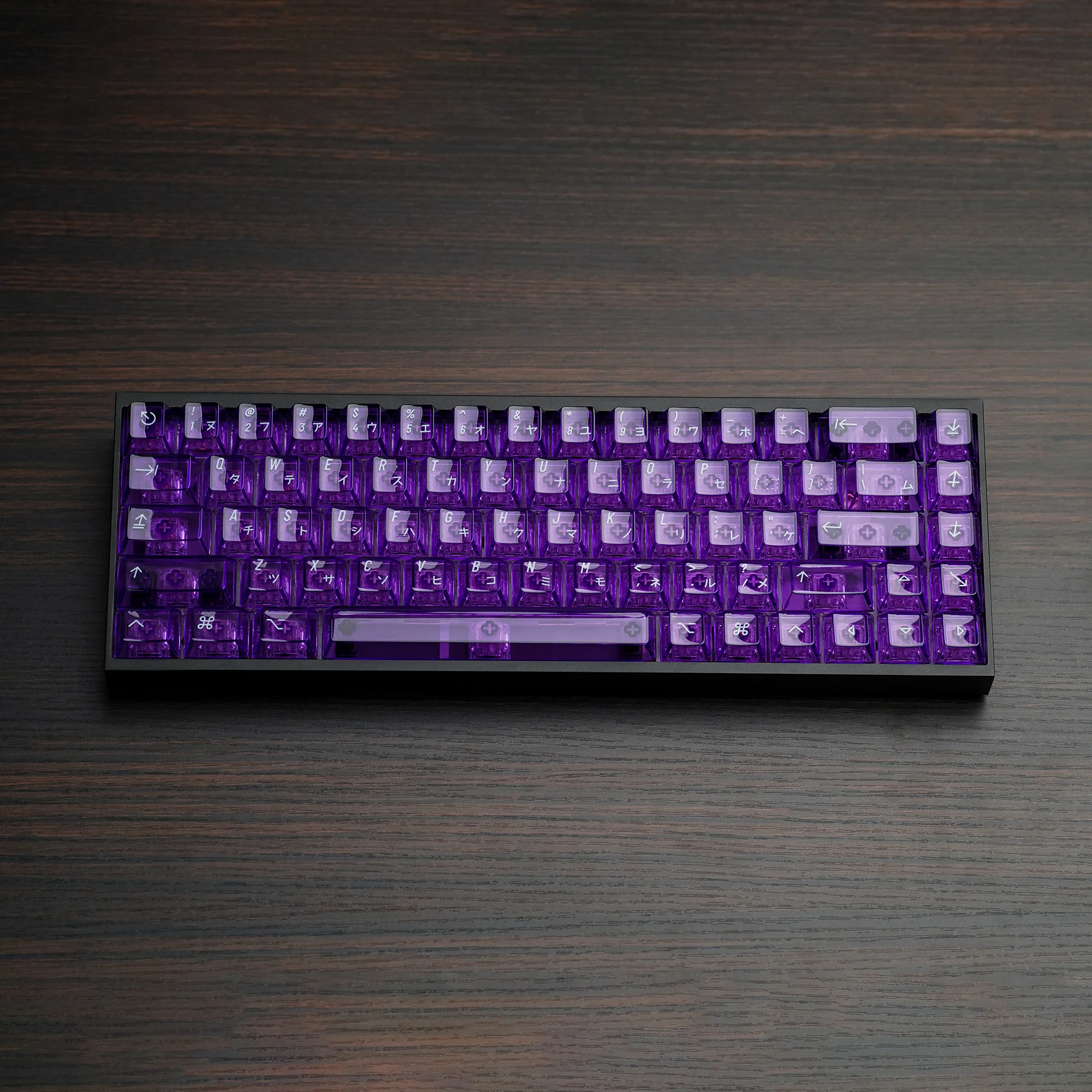 Clear 2048 Purple Keycaps Set - Image 3