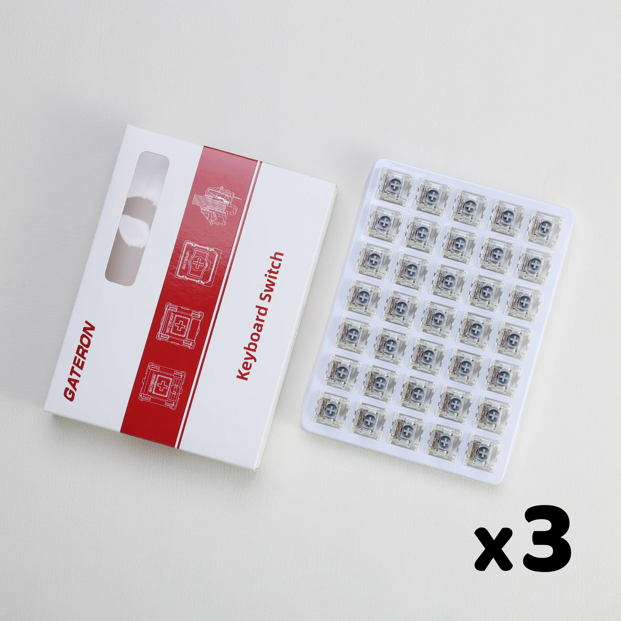 Gateron G Pro 3.0 Silver Linear Switches - Image 14