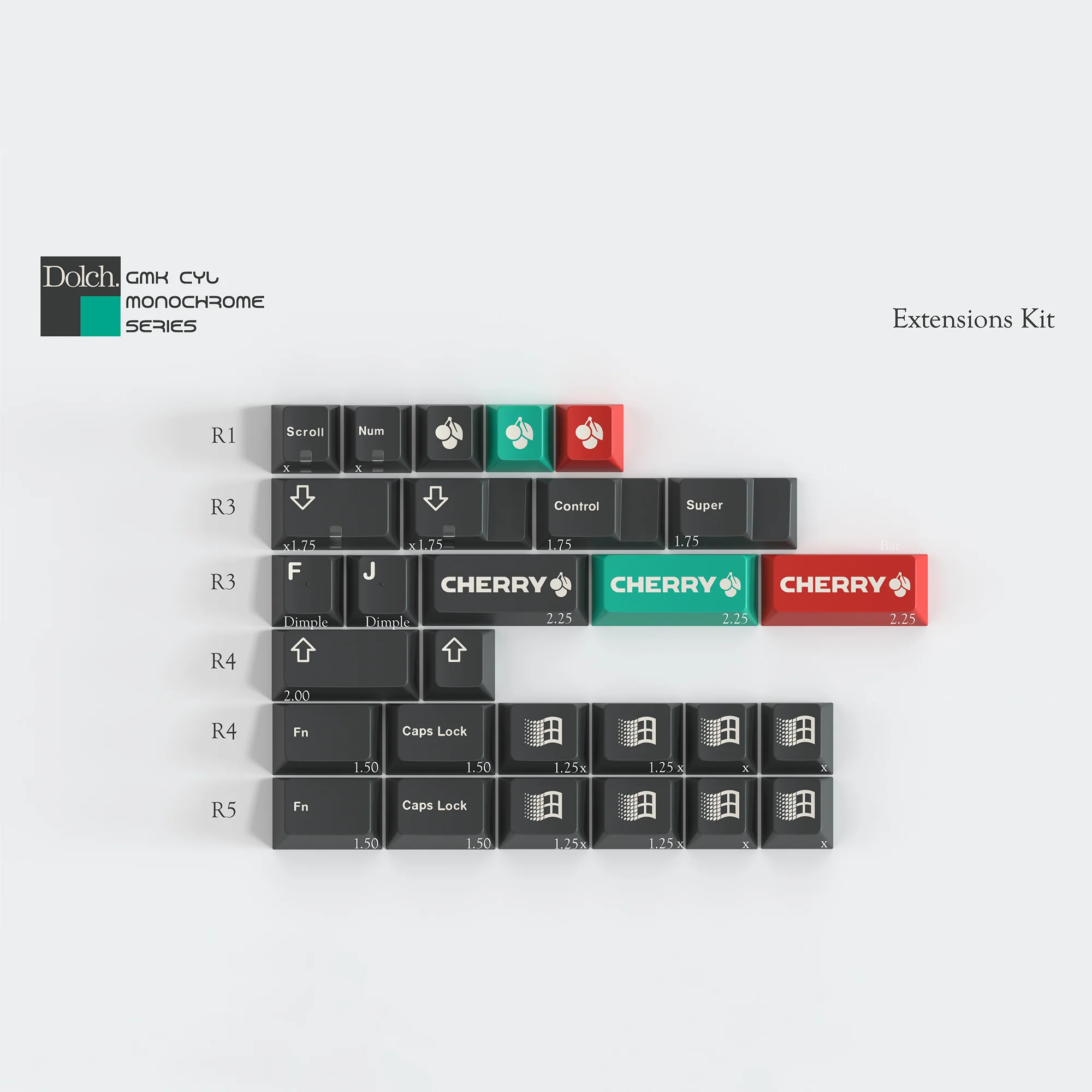 GMK CYL Monochrome Dolch - Image 9