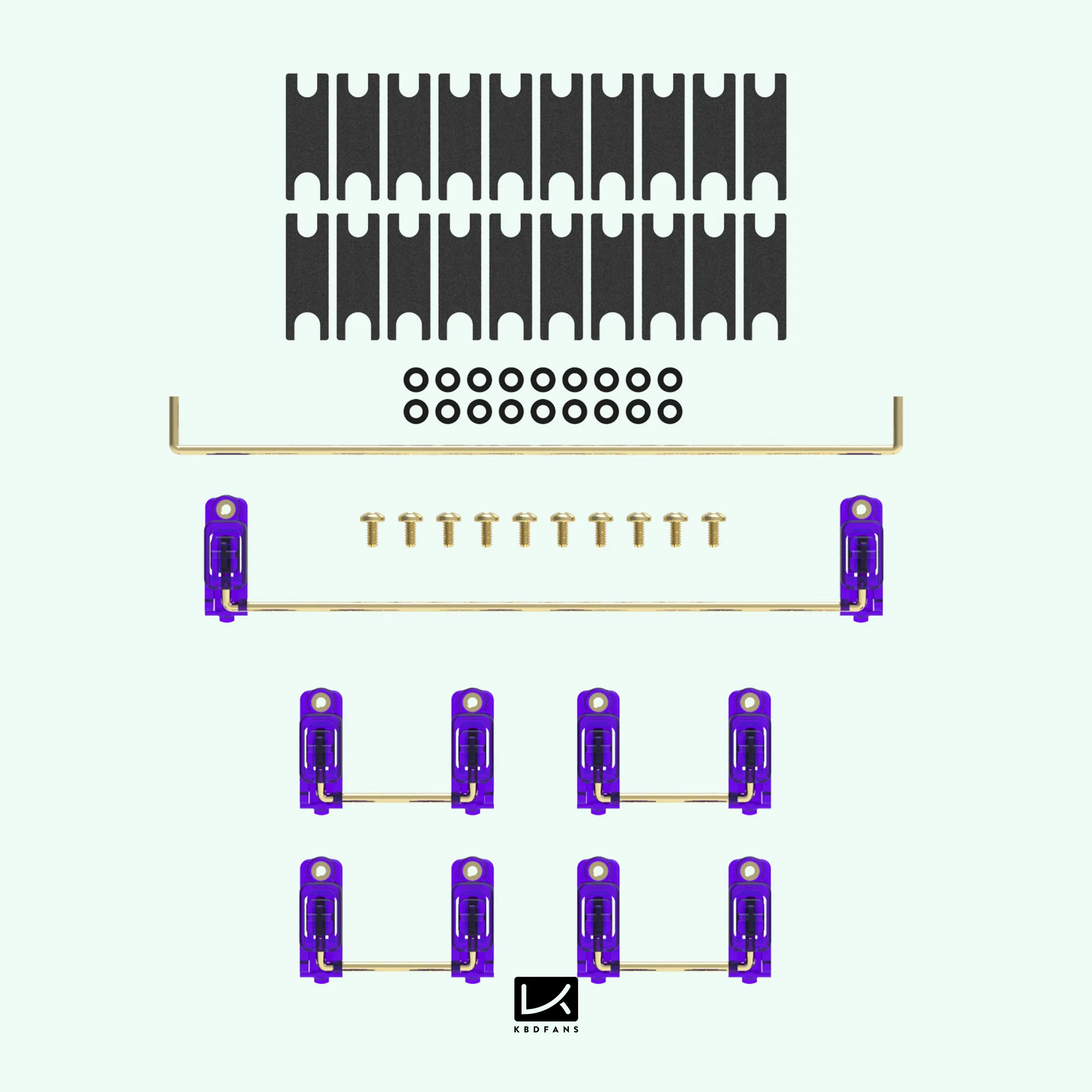 KBDfans Dyboox PC Screw-in Stabilizers - Image 33