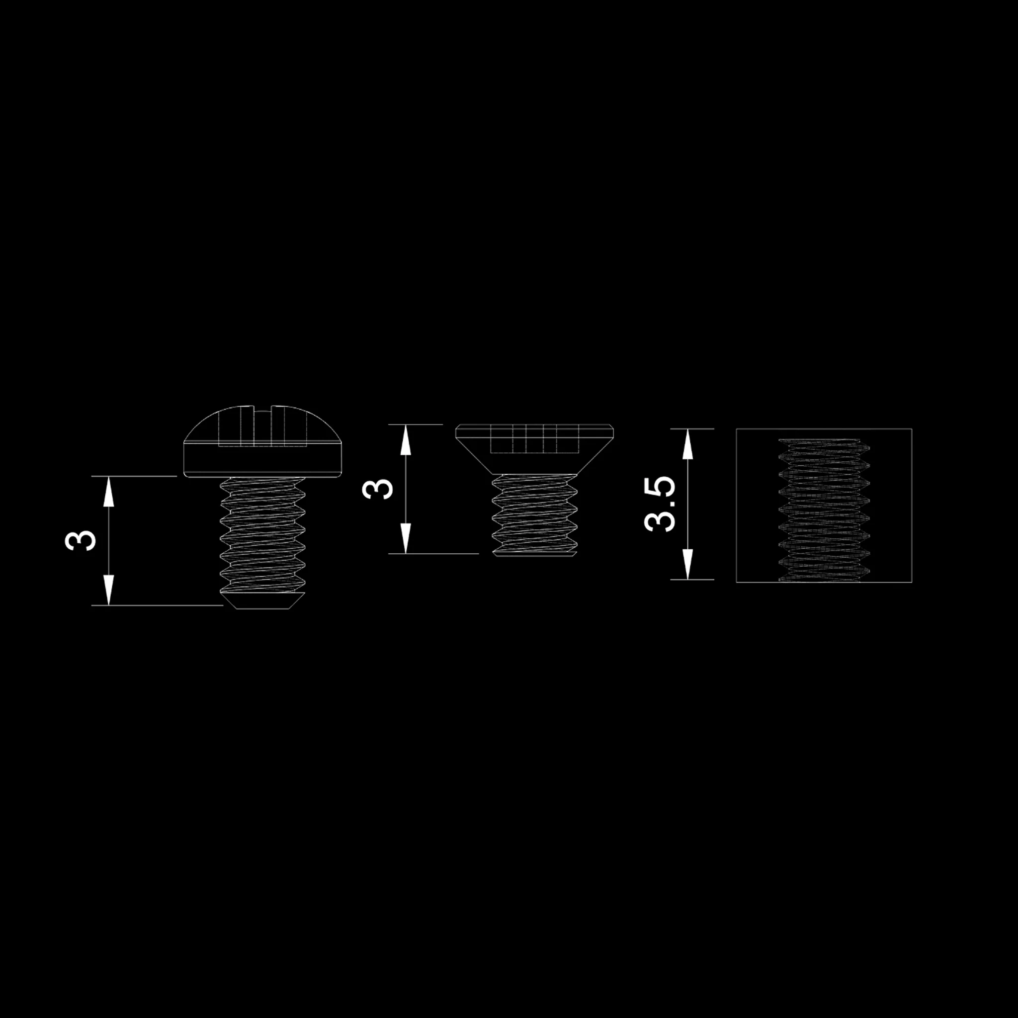 KBDfans M2-3 Countersunk Flat Head screw kit - Image 6