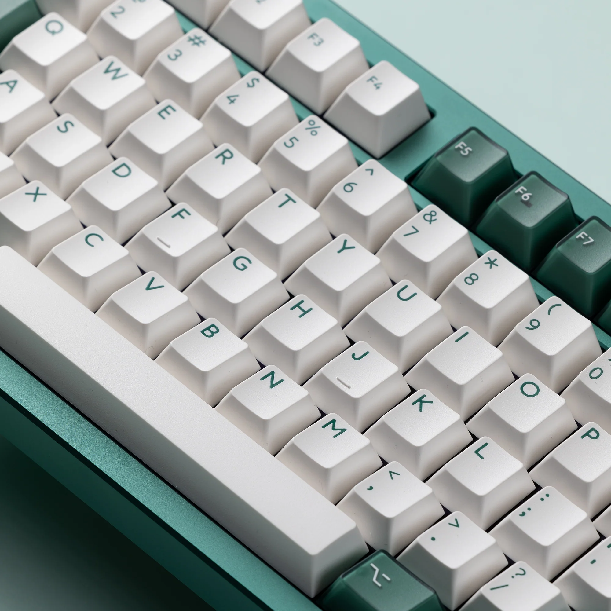 Ready to use Athena 1800 Anodized Pine green with PBTfans TransGreen - Image 11