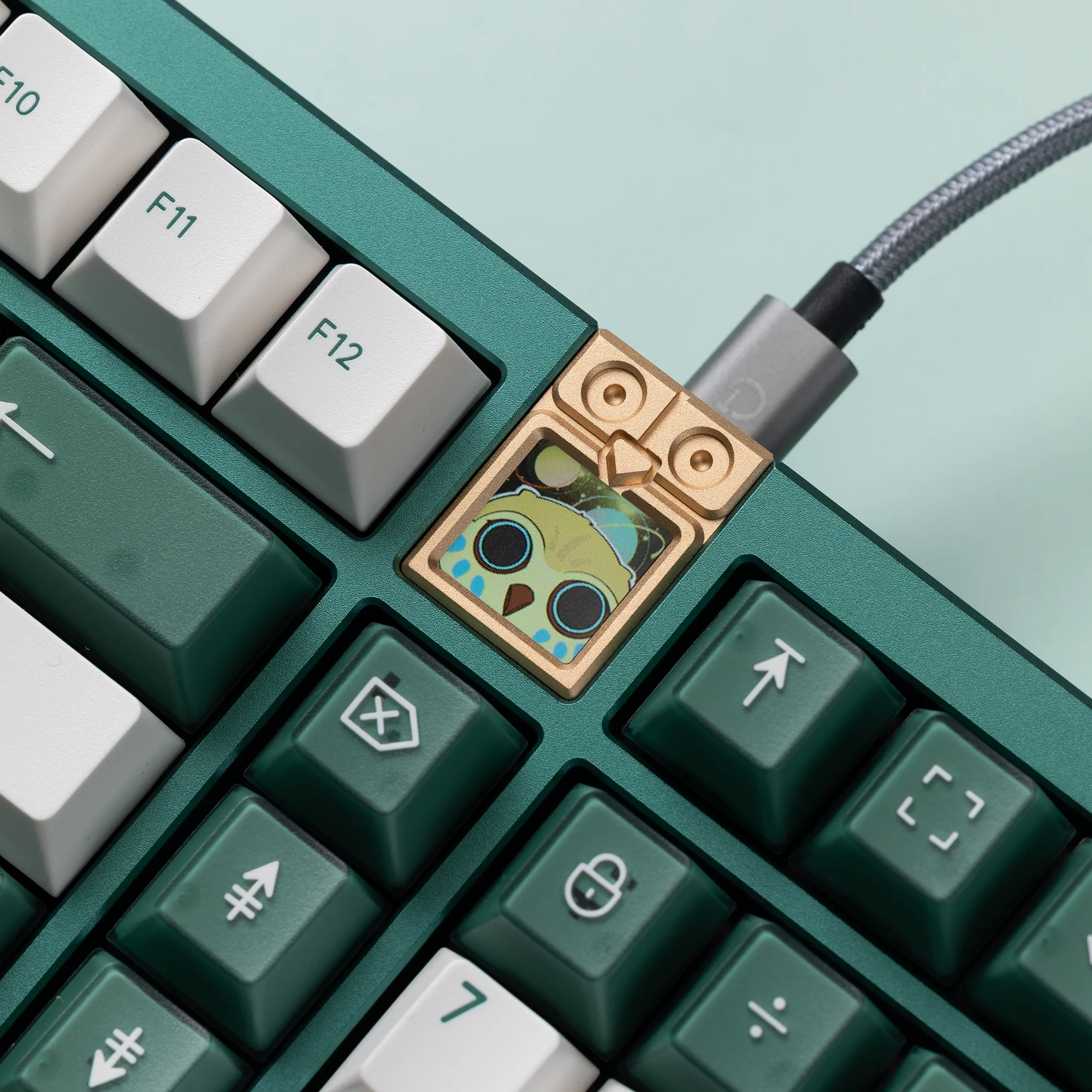 Ready to use Athena 1800 Anodized Pine green with PBTfans TransGreen - Image 13