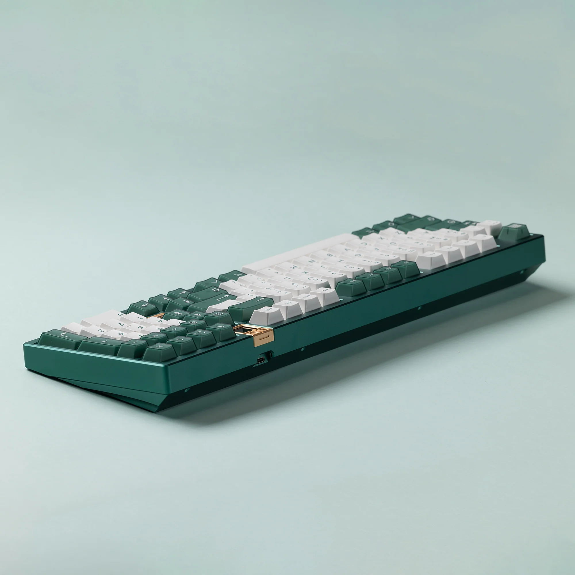 Ready to use Athena 1800 Anodized Pine green with PBTfans TransGreen - Image 8